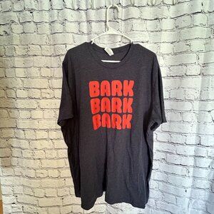 Mens Canvas "Bark, bark, bark" T shirt Size 3XL